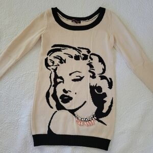 Betsey Johnson Marilyn Monroe Knit Sweater